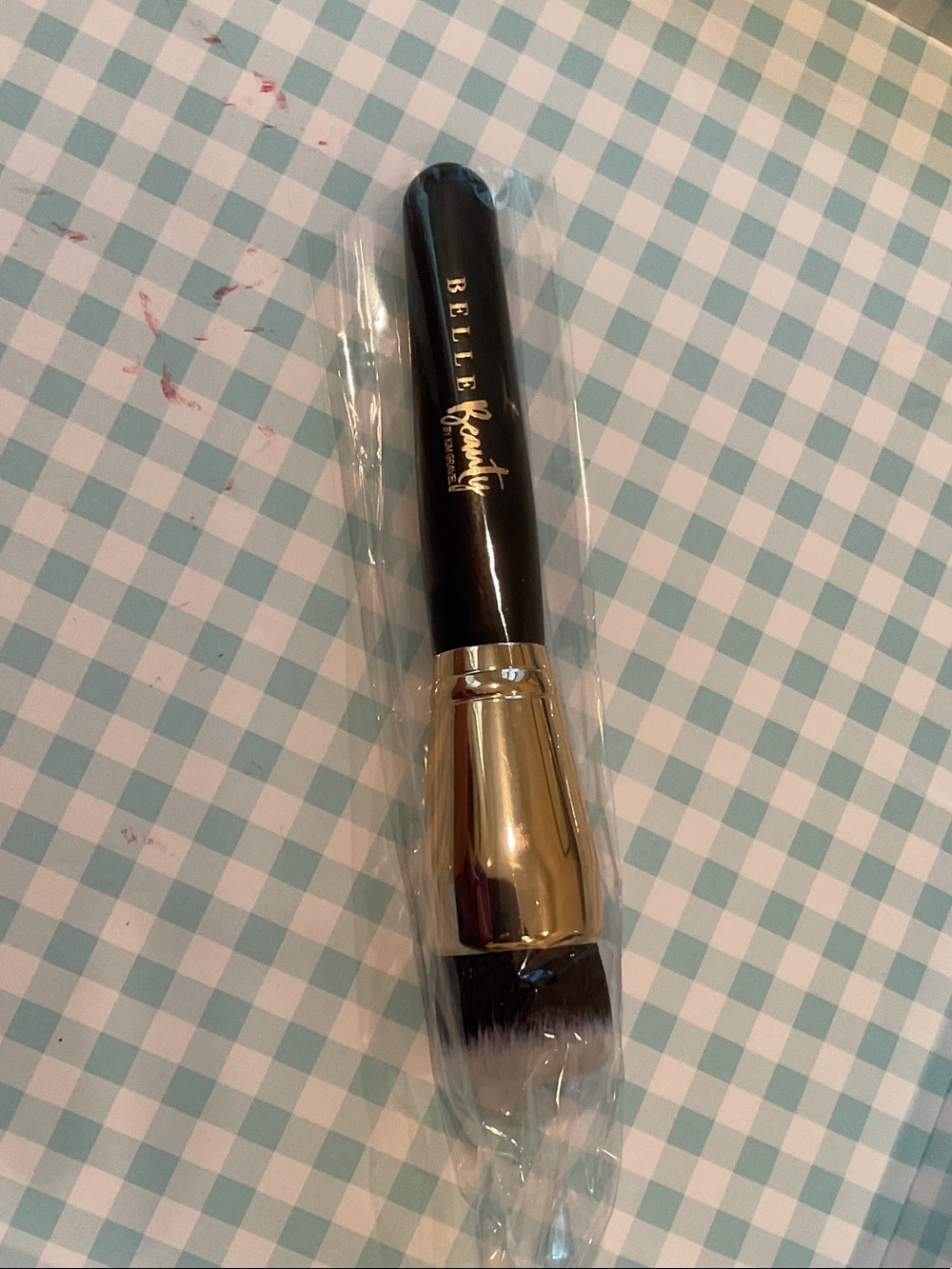 Belle Beauty Dual-Use Foundation Brush in Black & Gold